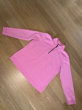 Vineyard Vines Pink Logo Pullover Quarter Zip Sz XL